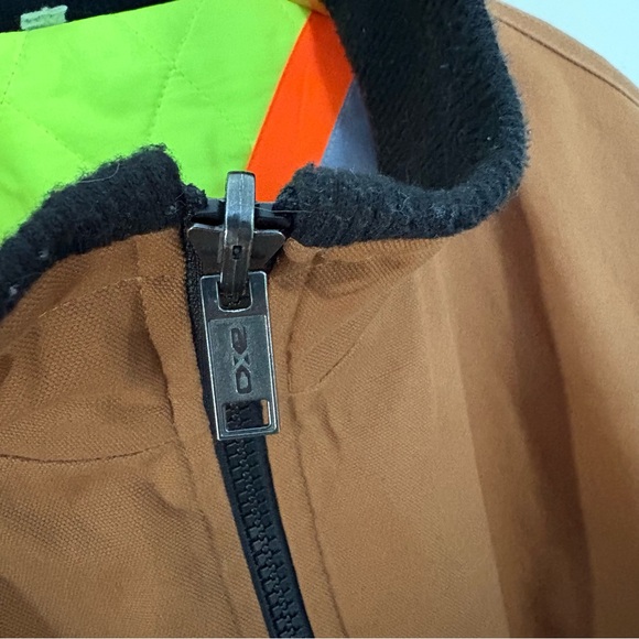 Reversible Quilted Canvas Workwear Jacket w/ Reflective Scotchlite Lining - Picture 2 of 6